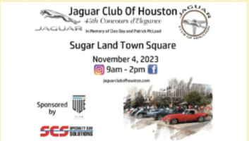 The Jaguar Club of Houston’s Annual Concours D’Elegence Car Show