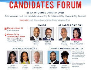 Missouri City Candidates Forum